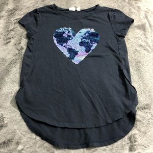 5/$25 • Gap Kids • Heart Sequin Tee